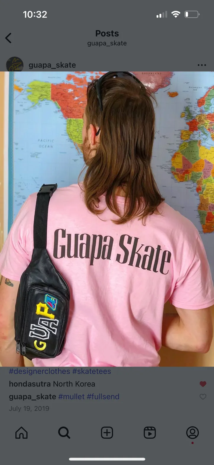 Guapa Skate Tee - Pink
